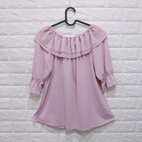 T1014 Raffles Middle Sleeve Top