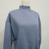 T1031 High neck oversized jumper