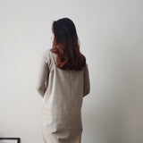 D1030 Checked Midi Dress