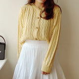 T1099 Knit cable cardigan