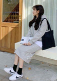 S1001 Relaxed Hoodie & Skirt Set