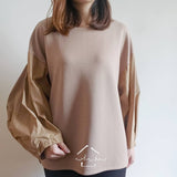 Puffy long sleeve sweatshirt