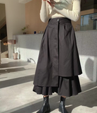 P3038 Layered Maxi Skirt