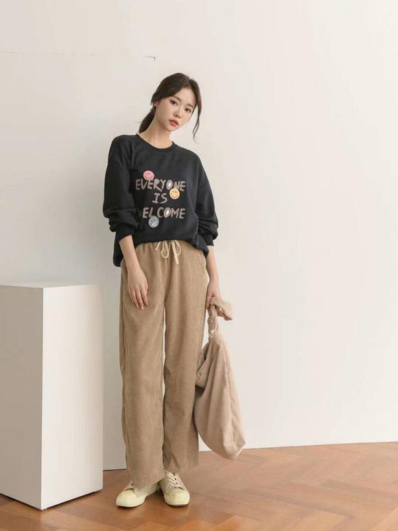 P3022 Relaxed Corduroy Pants