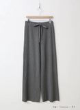 P3019 Ribbed wide leg knitted pants